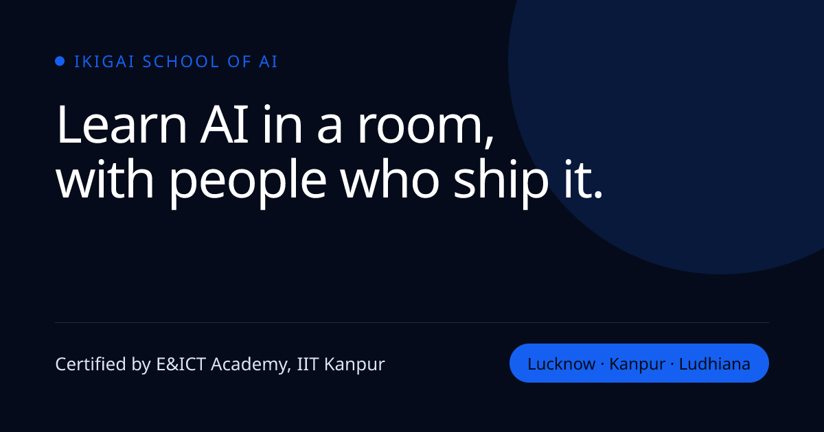 Python Programming — Foundations (60 Hours) — Ikigai Learning Center